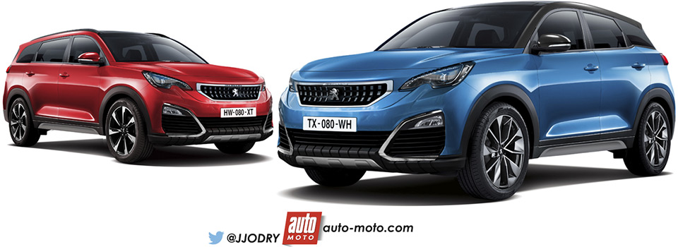 Photos nouvelles Peugeot 3008 II et Peugeot 5008 II : les futurs SUV du Lion