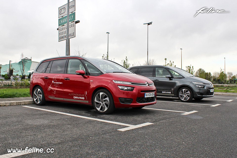 Photo essai voiture autonome Groupe PSA Peugeot Citroën (2016)