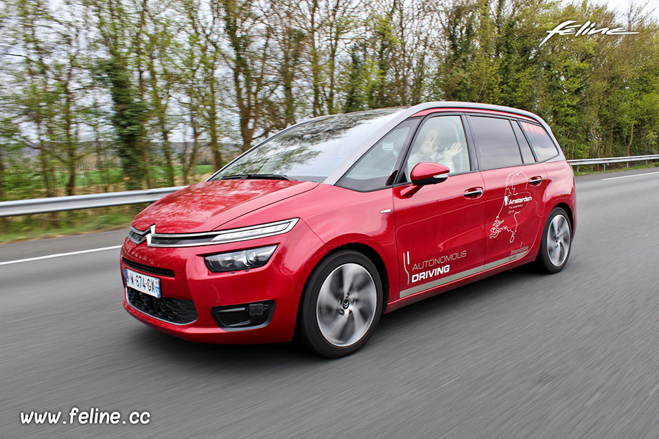 Photo essai voiture autonome Groupe PSA Peugeot Citroën (2016)