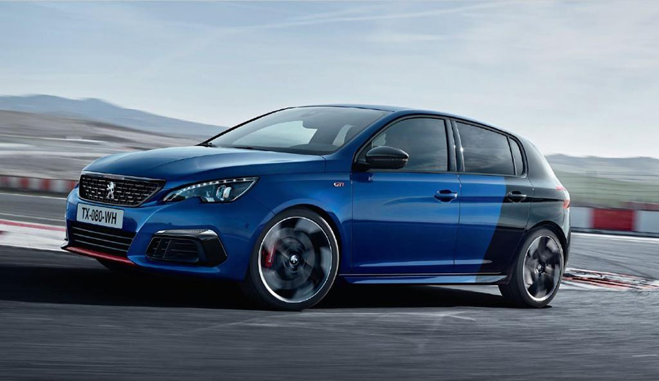 Photo officielle nouvelle Peugeot 308 GTi restylée (2017)