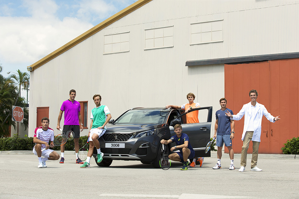Photo ambassadeurs tennis internationaux Peugeot (2017)