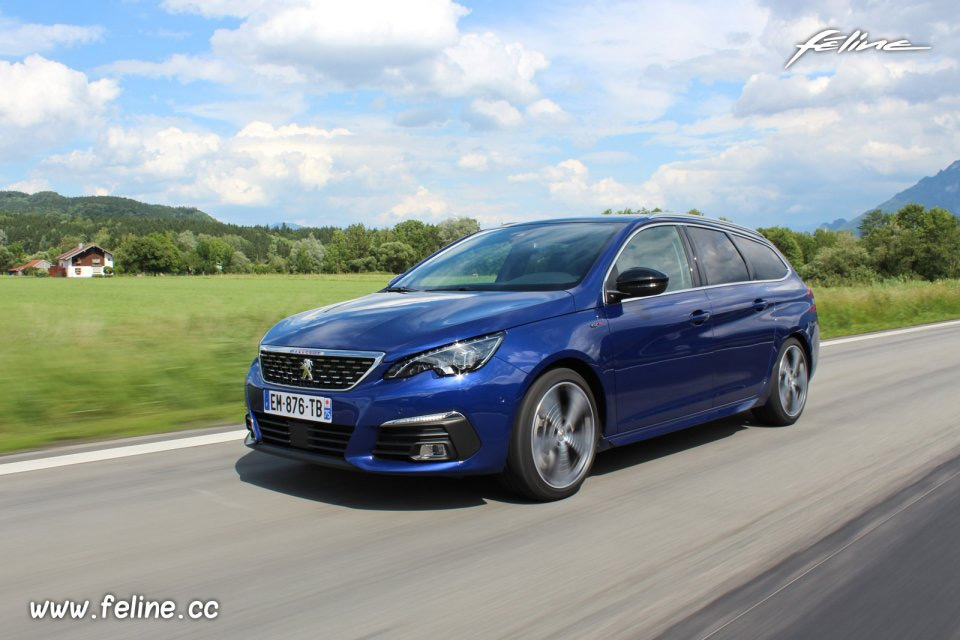 Photo essai routier nouvelle Peugeot 308 II restylée (2017)