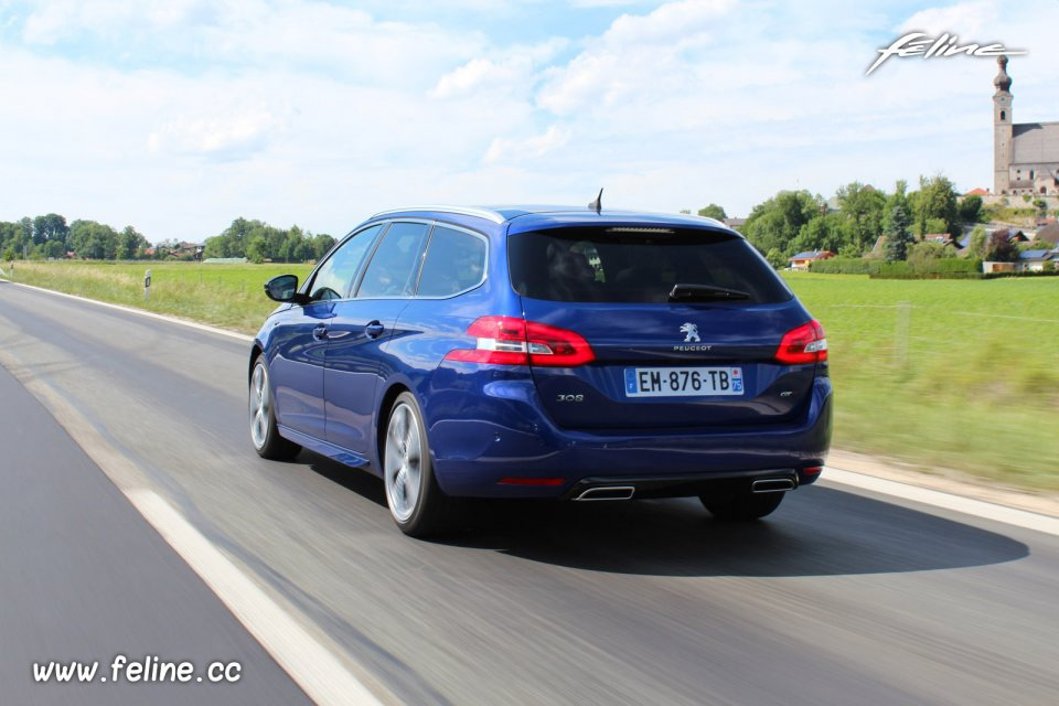 Photo essai dynamique nouvelle Peugeot 308 II restylée (2017)