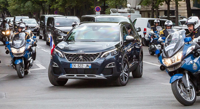 La Peugeot 5008 est le nouveau véhicule officiel de la Présidence Française !