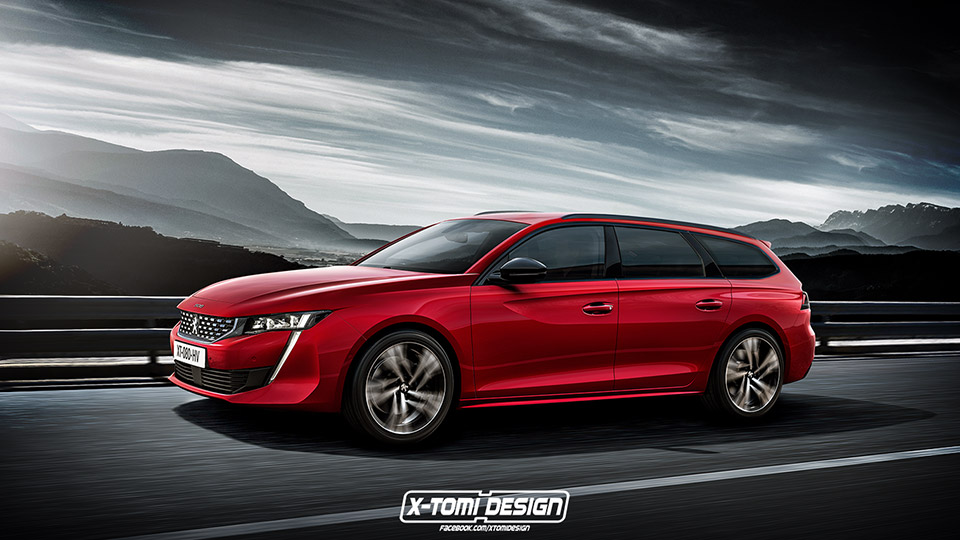 Photo illustration Peugeot 508 break SW II