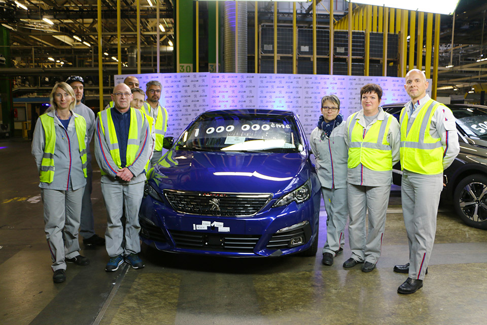 L'usine de Sochaux a produit 1 million de Peugeot 308 et 500.000 Peugeot 3008 !