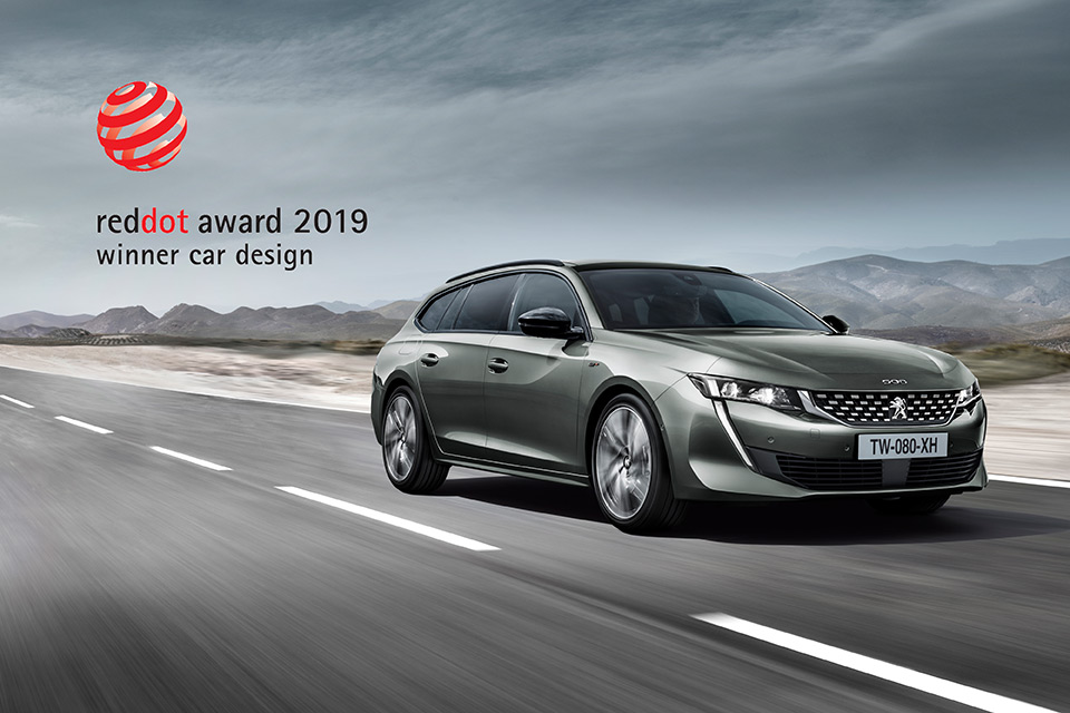 La nouvelle Peugeot 508 SW reçoit le prix Red Dot Award Product Design 2019 !