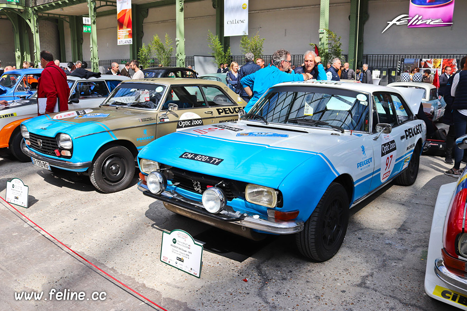 Photo Peugeot 504 Coupé et 204 Coupé – Paris – Tour Auto 2019