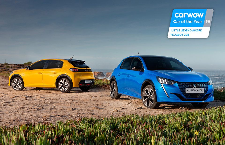 Les Peugeot e-208 et 208 II reçoivent le prix « Little Legend » 2019 au Royaume-Uni !