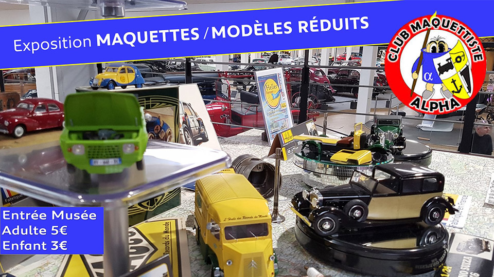 Exposition de maquettes et modèles réduits au Musée de l’Aventure Peugeot !