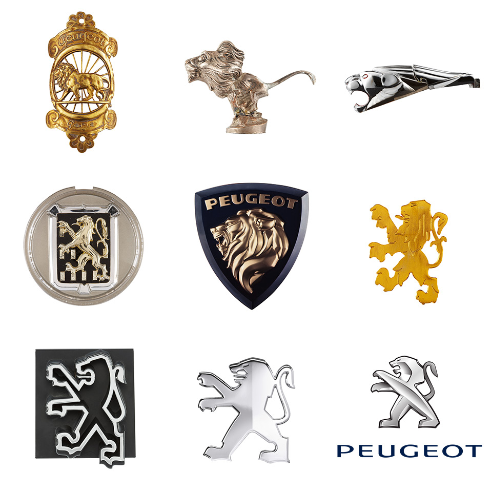 Les logos Peugeot à travers l’histoire