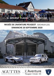 JEP 2020 : Vente aux enchères et 5ème Bourse Classic de l’Aventure Peugeot !