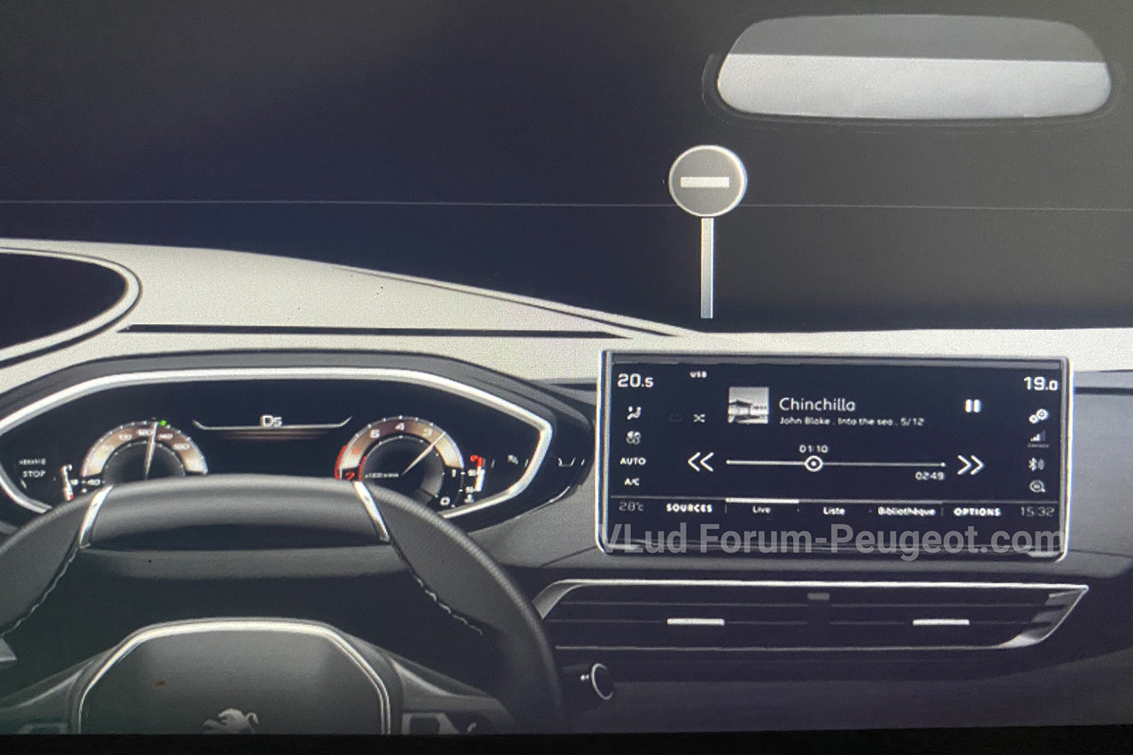 Photo écran tactile Peugeot 3008 II restylée 2020