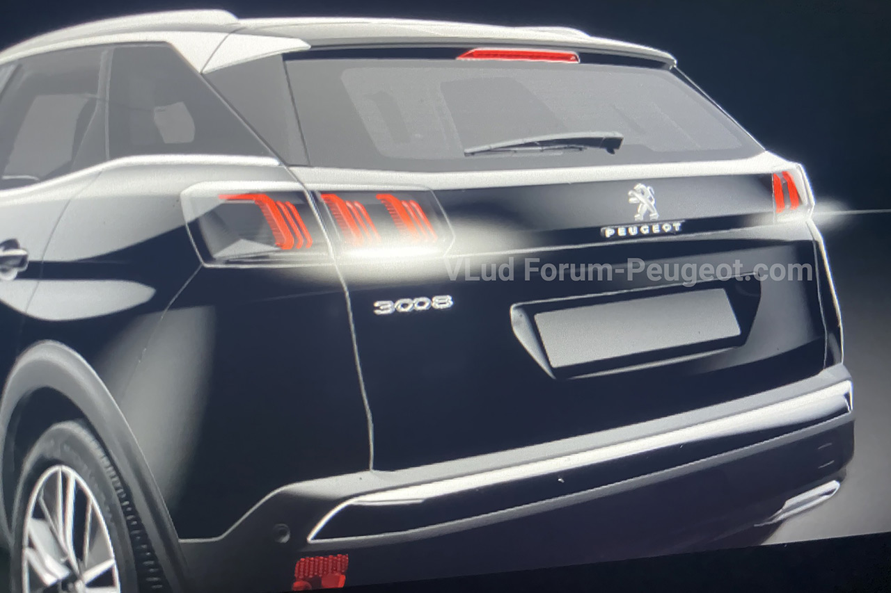 Photo feux arrière Peugeot 3008 II restylée 2020