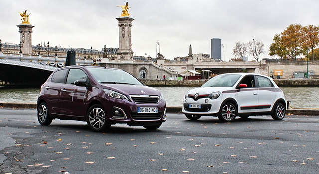 Essai comparatif Peugeot 108 et Renault Twingo 3