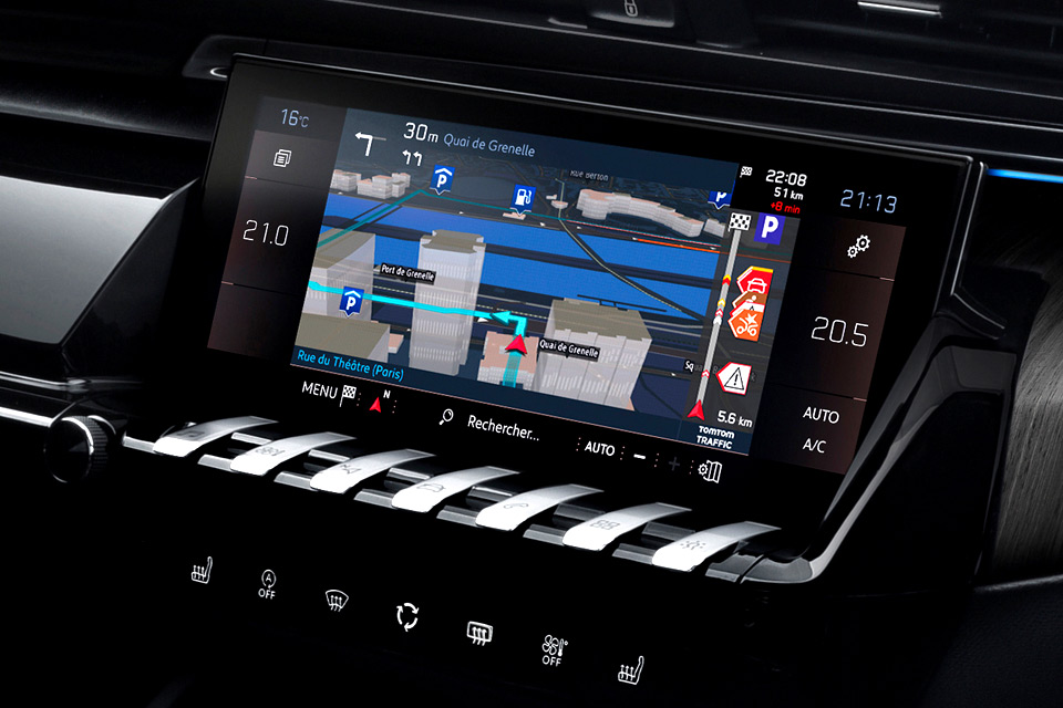 Photo écran tactile GPS Peugeot 508 II