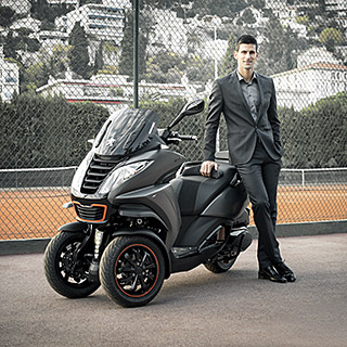 Peugeot Metropolis et Novak Djokovic