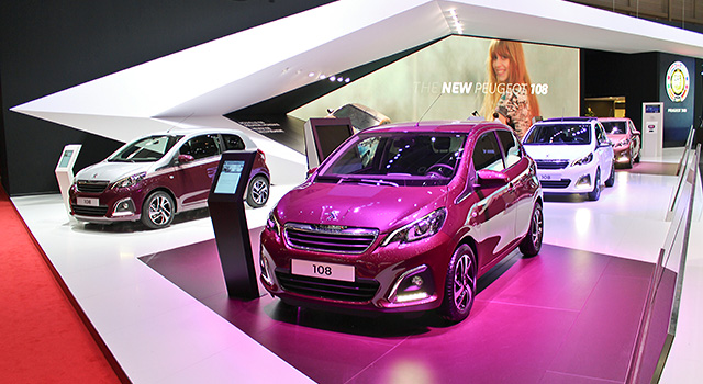 Photos : la nouvelle Peugeot 108 au Salon de Genève 2014