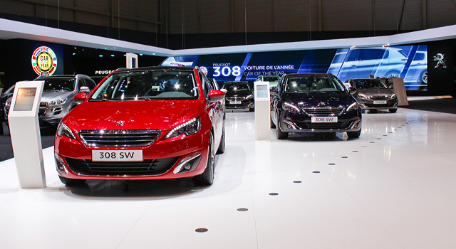 Les Peugeot 308 SW et Berline au Salon de Genève 2014