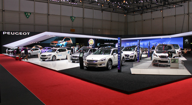 Photos : le stand Peugeot au Salon de Genève 2014