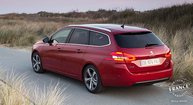 La nouvelle Peugeot 308 SW recoit le label « Origine France Garantie »