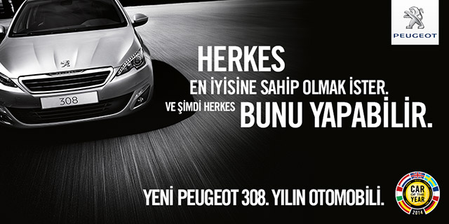 Publicité Peugeot 308