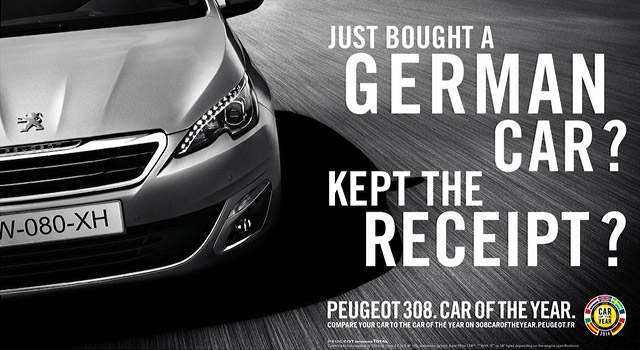 Publicité Peugeot 308