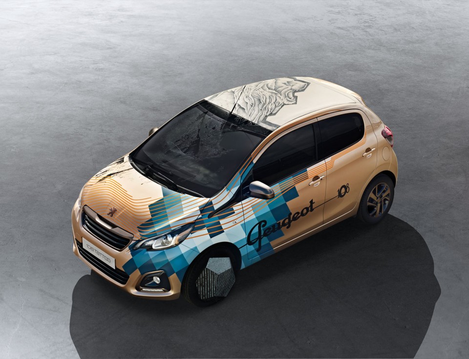 Photo officielle Peugeot 108 Tattoo Concept (2014)