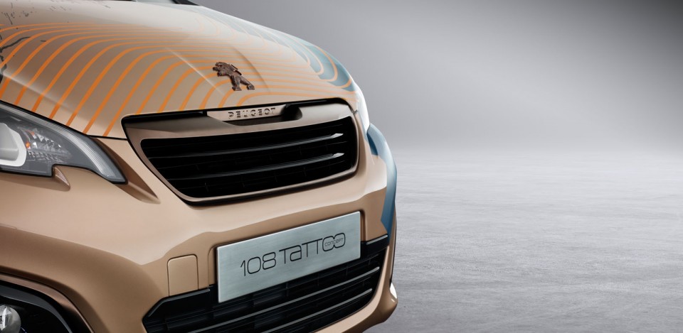 Photo calandre avant Peugeot 108 Tattoo Concept (2014)