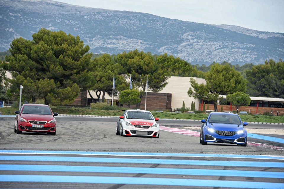 Photo Peugeot 308 R HYbrid, 308 GTi et 308 Racing Cup - Castelle