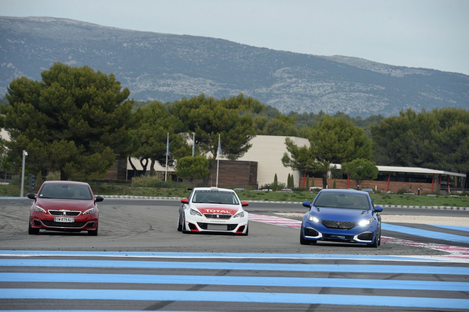 Photo Peugeot 308 R HYbrid, 308 GTi et 308 Racing Cup - Castelle