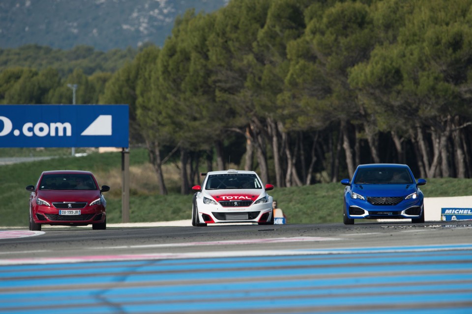 Photo Peugeot 308 R HYbrid, 308 GTi et 308 Racing Cup - Castelle