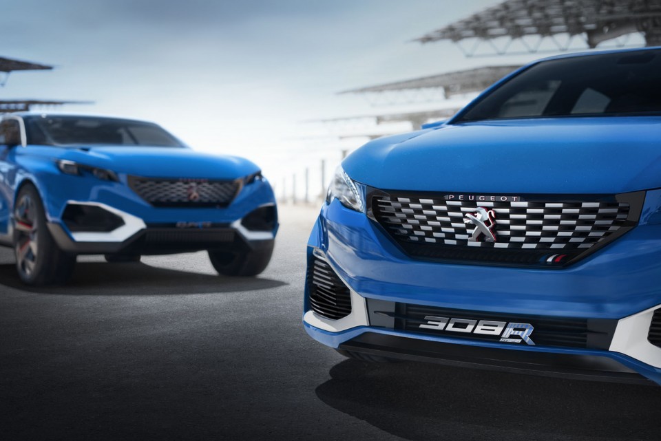 Photo officielle calandre avant Peugeot 308 R HYbrid Concept (20