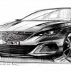 Sketch officiel exclusif Peugeot 308 R Concept (2013) - 2-002