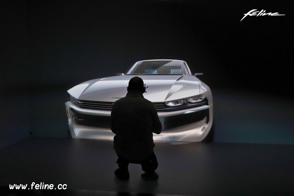 Photo coulisses projet Peugeot e-Legend Concept Car (2018)