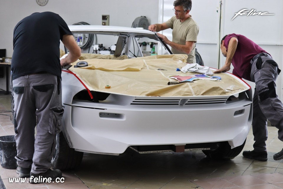 Photo coulisses projet Peugeot e-Legend Concept Car (2018)