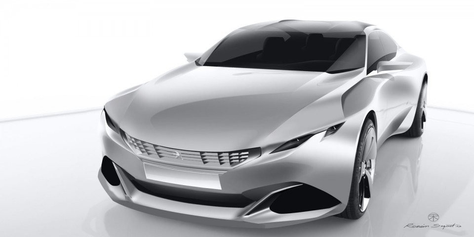 Photo sketch croquis Peugeot Exalt Concept (2014)
