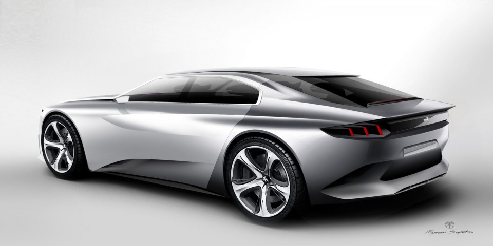 Photo sketch croquis Peugeot Exalt Concept (2014)