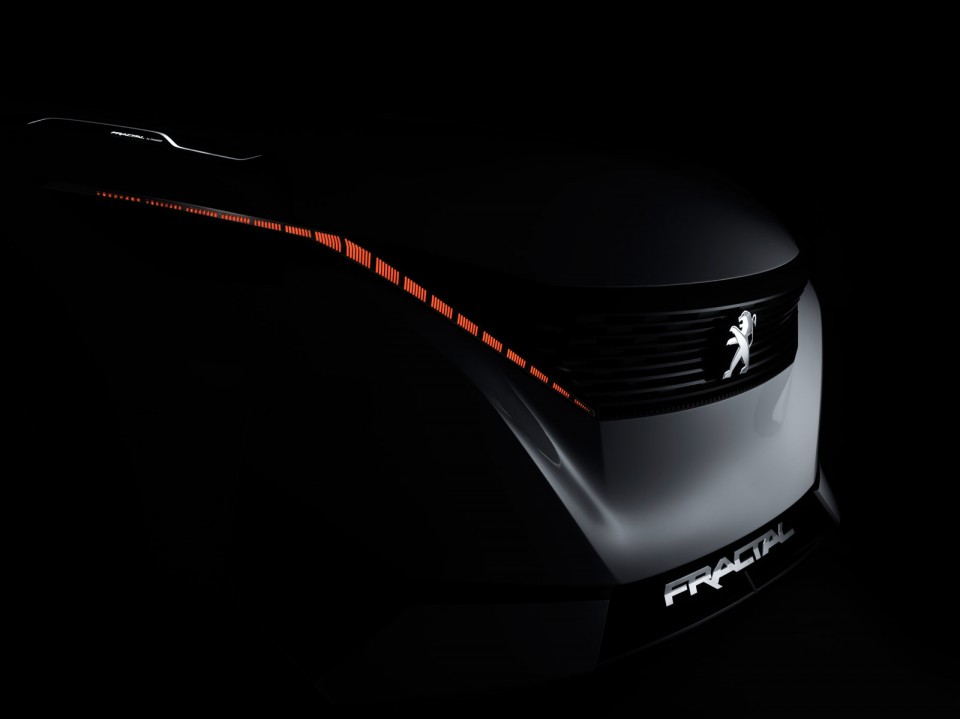 Photo feux avant LED Peugeot Fractal Concept Car (2015)