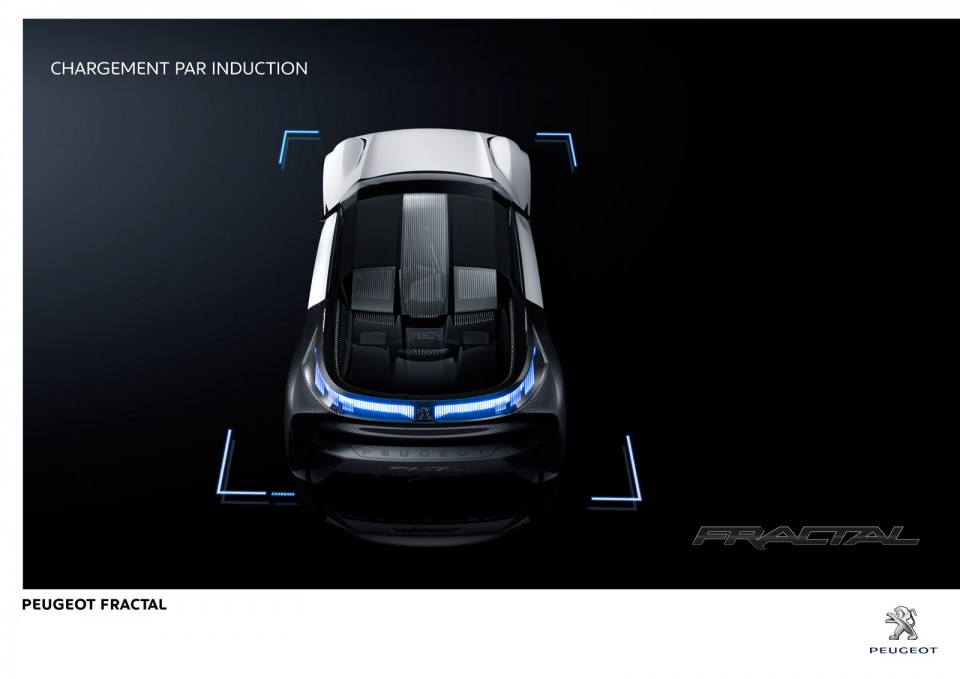 Photo chargement par induction Peugeot Fractal Concept Car (2015