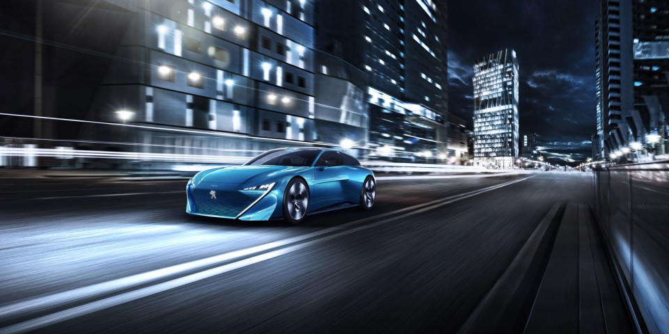 Photo officielle dynamique Peugeot Instinct Concept Car (2017)