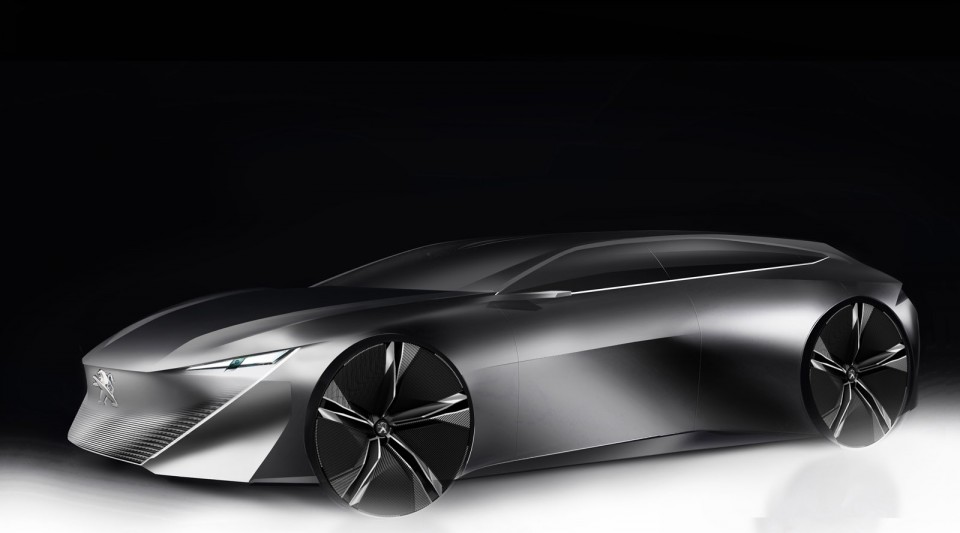 Photo 3/4 avant design sketch Peugeot Instinct Concept Car (2017