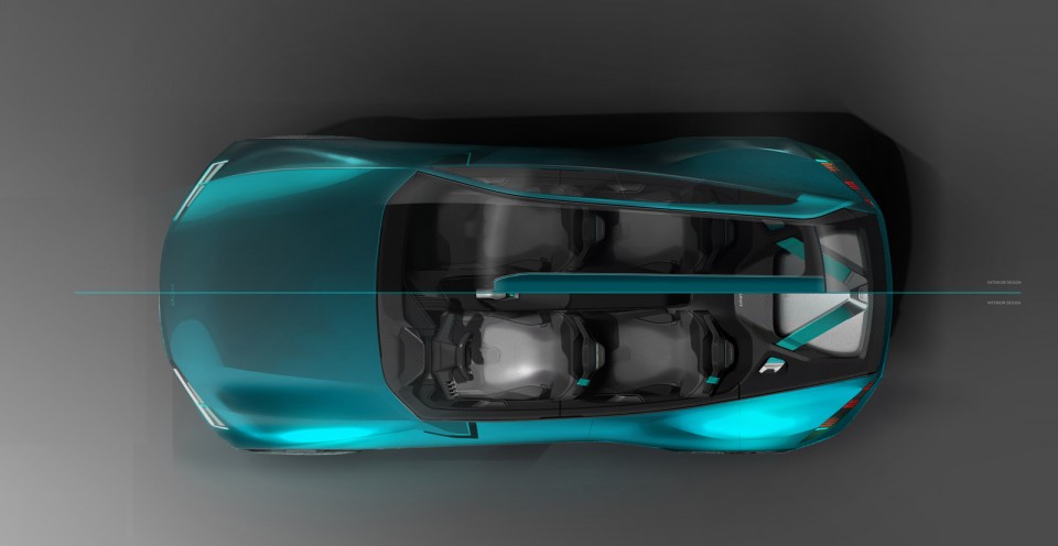 Photo toit design sketch Peugeot Instinct Concept Car (2017)