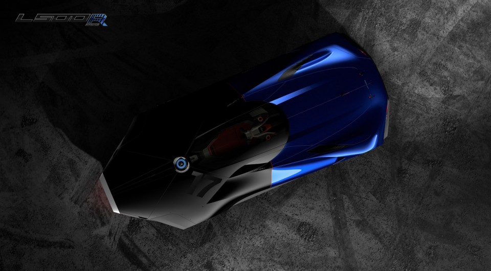 Photo vue aérienne Peugeot L500 R HYbrid Concept (2016)