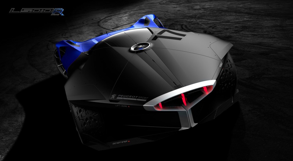 Photo vue arrière Peugeot L500 R HYbrid Concept (2016)