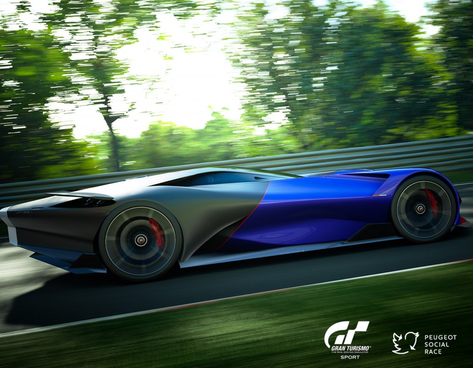 Photo officielle Peugeot L750 R HYbrid Vision Gran Turismo (2017