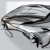 Photo croquis 3/4 arrière Peugeot Onyx Concept Car (2012) - 1-038
