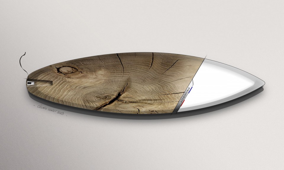Sketch Celine Venet Peugeot GTi Surfboard Concept (2013) - 1-001