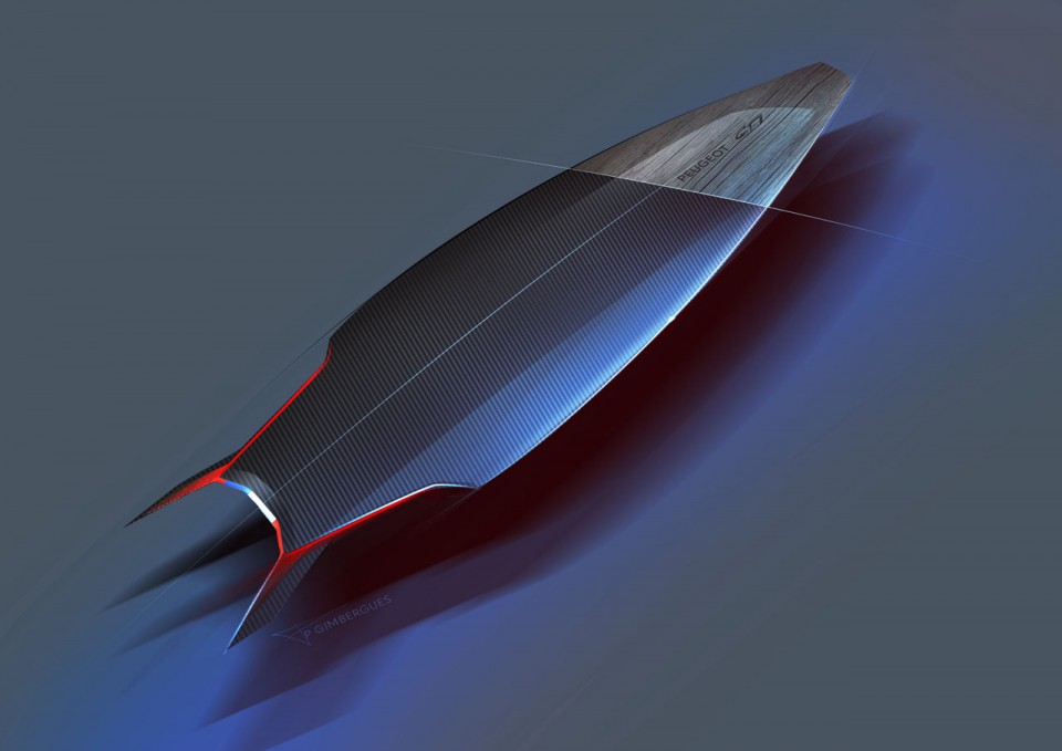 Sketch Pierre Gimbergues Peugeot GTi Surfboard Concept (2013) - 1-003