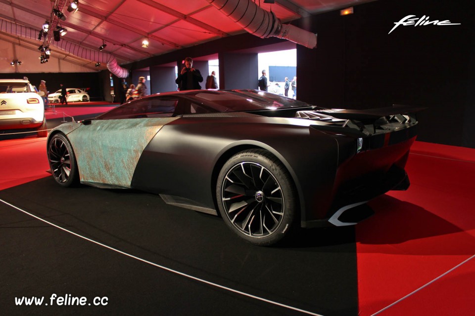 3/4 arrière Peugeot Onyx Concept (2012) - Concept Cars 2014 Par